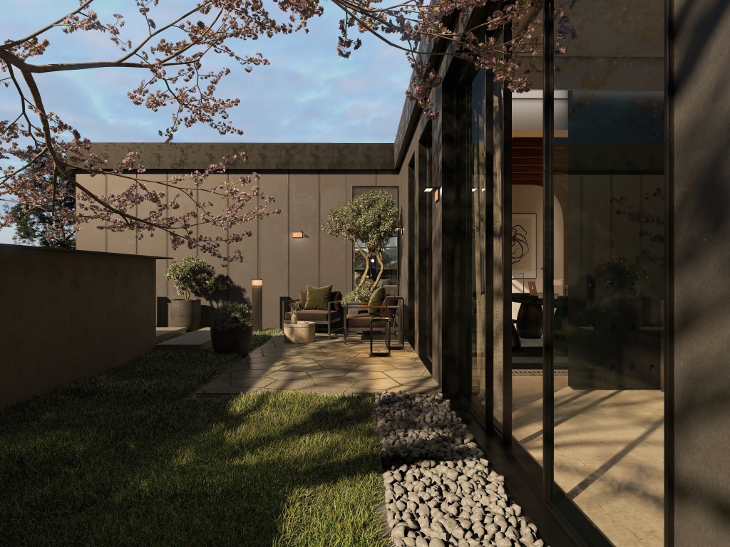 Modern Roof Top 3d design renderings