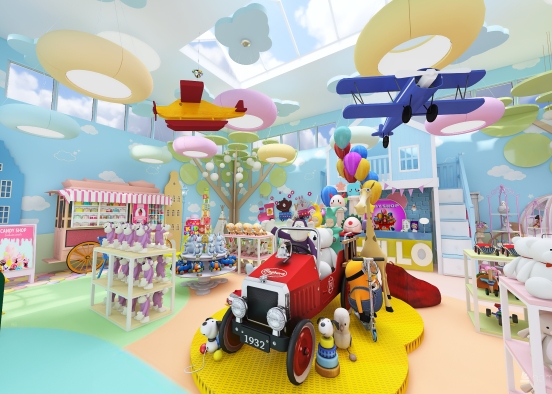 #HSDA2021Commercial ＂THE TOY SHOP＂ 设计渲染图